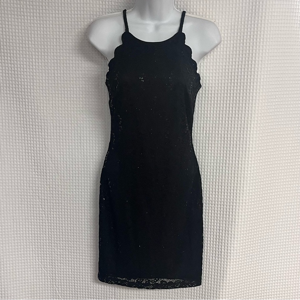 BCX ladies sequins halter mini cocktail sheath dress size 3